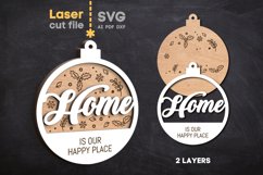 Home Christmas Tree Toy SVG laser cut file for Glowforge Product Image 2
