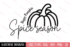 Happy Pumpkin Spice Season svg design Product Image 1