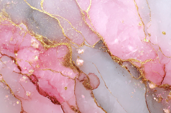 Pink &amp; gold marble pattern with elegant white &amp; gray tone Product Image 1