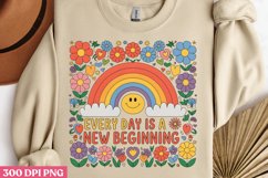 EVERY DAY IS A NEW BEGINNING PNG, Positive Sublimation PNG Product Image 2