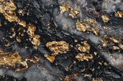 A black marble surface with gold flecks Product Image 1