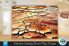 Cracked Earth Cutting Board Sublimation Design Product Image 1