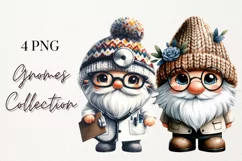 Gnome characters, Medical professions, Healthcare gnomes Product Image 1