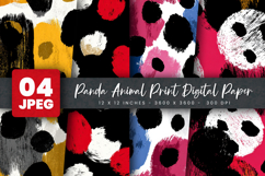 Panda Animal Print Digital Paper Product Image 1