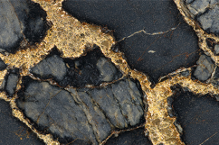 A black marble surface with gold veins Product Image 1