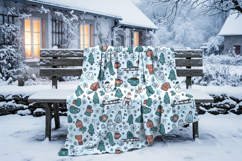 Editable Winter Blanket Mockup Product Image 2