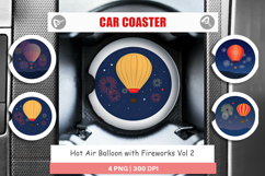 Car Coaster Fireworks Hot Air Balloon Product Image 1