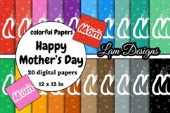 happy mother’s day digital papers Product Image 1