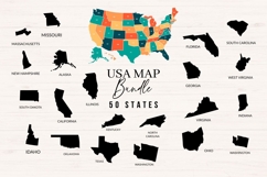 US States Map SVG Bundle Product Image 1