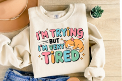 I&#039;m trying but I&#039;m very tired Svg | Svg Cut File | Shirt Svg Product Image 2