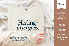 Mental Health Quote Graphic SVG, PNG, Canva Template Product Image 1