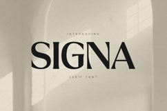 Signa Elegant Serif Modern Editorial Typeface Product Image 1