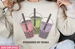 Powered By Boba PNG, Boba Sublimation PNG Product Image 1