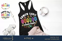 Lunch Lady Summer Recharge Required PNG | Last of School pNG Product Image 1