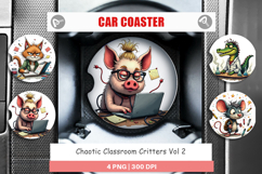 Car Coaster Classroom Chaos Critters Product Image 1