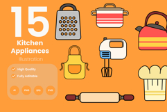 Kitchen Appliances Icon Pack Product Image 1