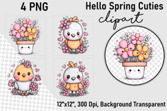 Hello spring cuties clipart Product Image 1