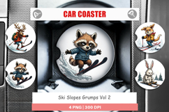 Car Coaster Ski Grumps Product Image 1