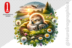 Cute Eagle Clipart - PNG File Product Image 2