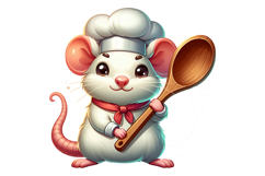 Cute Rat Clipart - PNG File Product Image 2