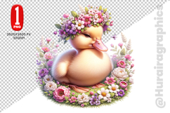 Cute Duck Clipart - PNG File Product Image 2