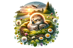 Cute Eagle Clipart - PNG File Product Image 1