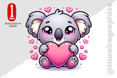 Cute Koala Clipart - PNG File Product Image 2