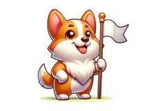 Cute Dog Clipart - PNG File Product Image 1