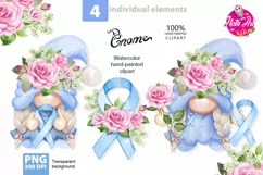 Breast Cancer PNG, Breast cancer with blue ribbon Product Image 1