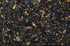 A close-up view of a dark granite surface with gold flecks Product Image 1