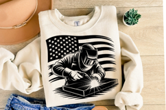 USA Welder Svg Design | Svg Cut Files | Shirt Svg Product Image 2