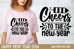 Cheers to the new year SVG, Happy New Year SVG Product Image 2
