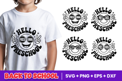 Hello Preschool Smiley Face SVG PNG Product Image 1