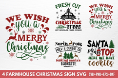 Farmhouse Christmas Sign SVG Product Image 1