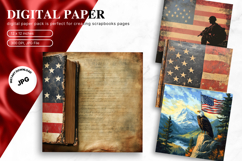 4th of July Patriotic USA American Flag Background Wallpaper Product Image 1