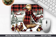 Ducks Mouse Pad Sublimation, Christmas Mouse Pad PNG Product Image 1