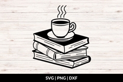 Coffee And Books SVG Product Image 1