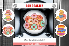 Car Coaster Mini Donut Stack Product Image 1