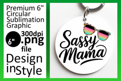 Sophisticated Circle PNG Car Coaster , Mother&#039;s Day Product Image 1