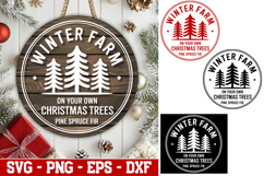 Christmas Sign Svg, Farmhouse Svg, Vintage Christmas Svg Product Image 1