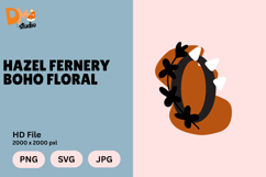 Hazel Fernery Boho Floral Monogram Product Image 1