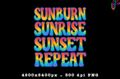 Sunburn Sunrise Sunset Repeat Summer PNG File Product Image 1