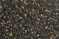 A black soil with gold specks and small rocks Product Image 1