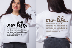 Our Life. Our Story. Our Home. This Is Us 1 svg design Product Image 1