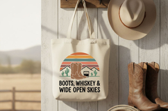 Boots Whiskey Wide Open Skies Svg, Western Cowgirl Svg Png Product Image 7
