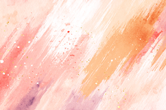 painting with streaks of pink, orange &amp; white colors Product Image 1