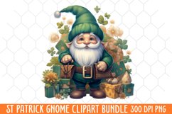 St Patricks gnome Clipart, St. Patrick&#039;s Day Clipart Product Image 1