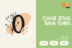 Clover Ritual Boho Floral Monogram Product Image 1