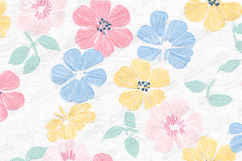 Embroidered Floral Pattern Texture for Creative Projects Product Image 1