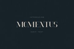 Momentus Modern Editorial Serif Font Product Image 1